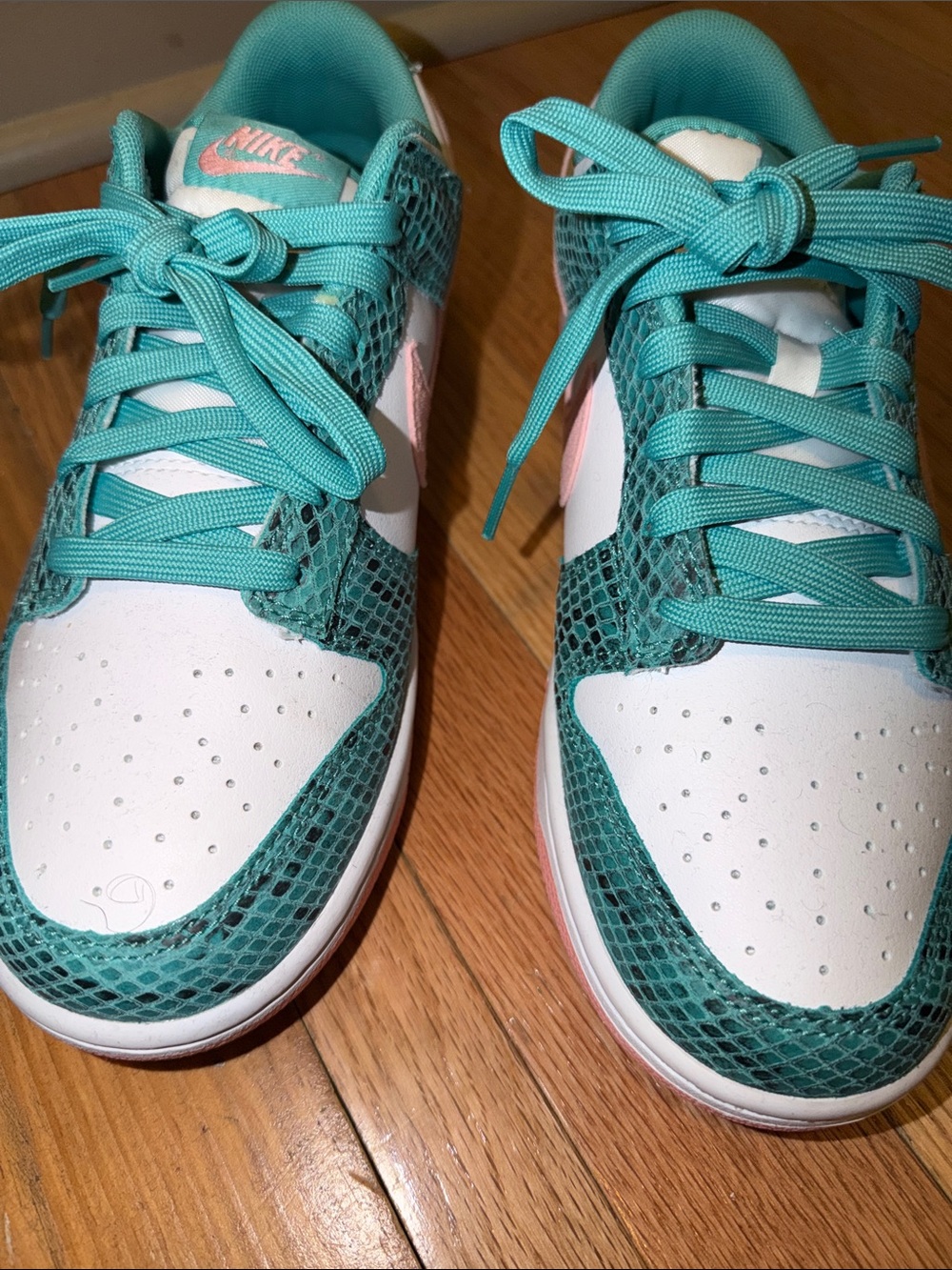 Nike Women’s Teal & Coral Low-Top Sneakers